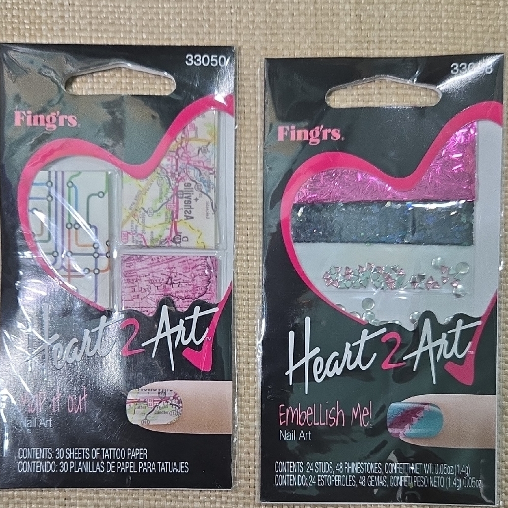 Heart 2 Art Nail Art Kit – Pink Accents